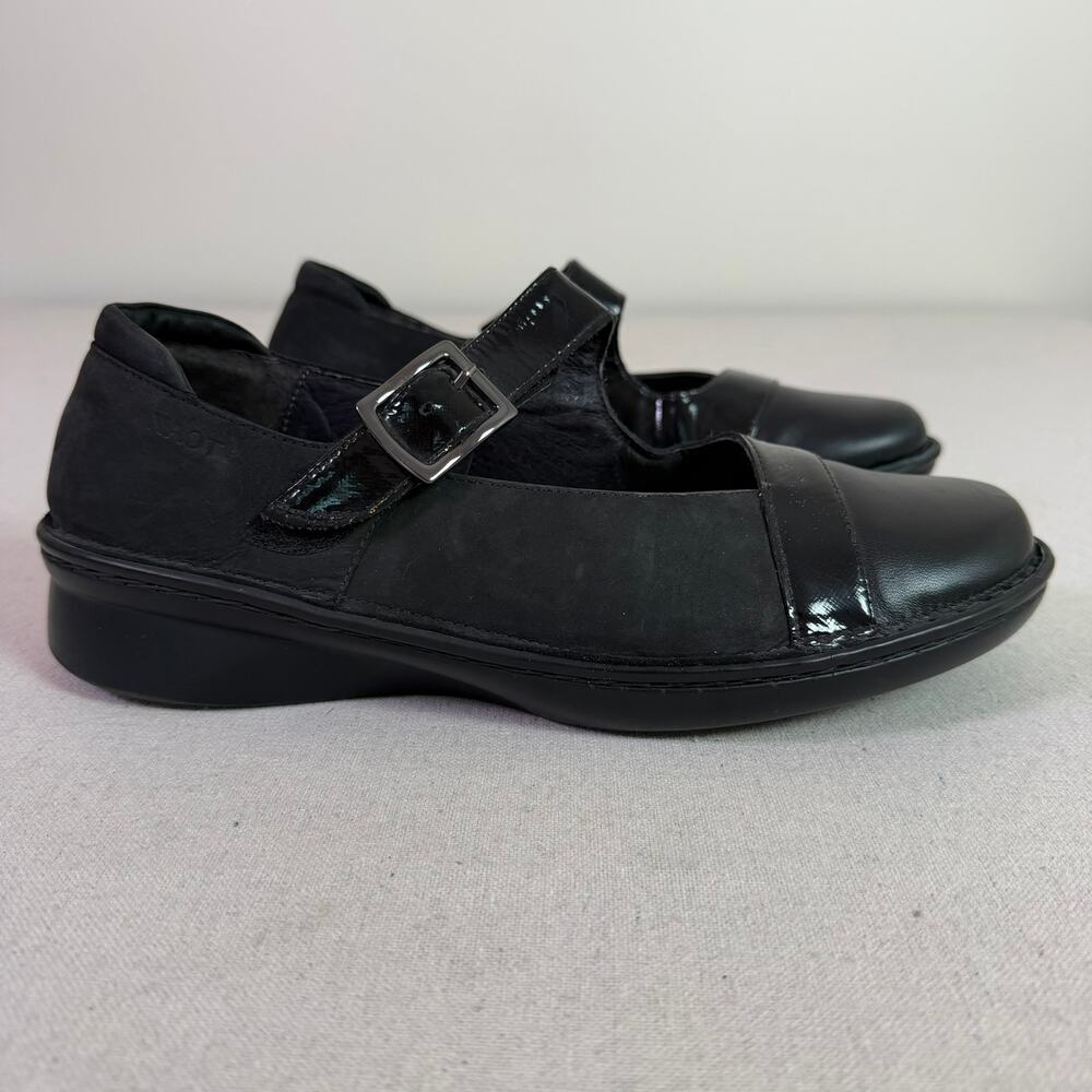 Naot Rhythm Mary Janes Women's EU 42 US 11 Black Leather Comfort Lagenlook Hygge - Picture 5 of 15